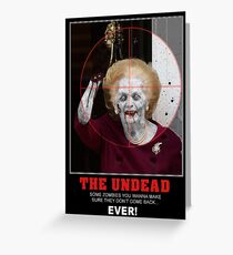 The Zombie Political Dead Greeting Card