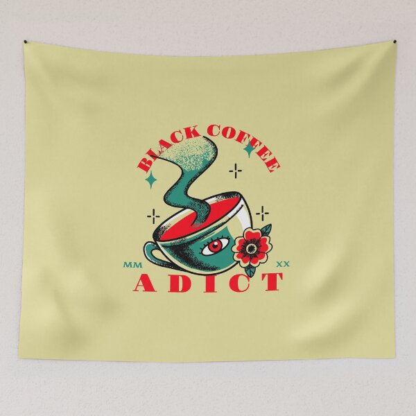 Item preview, BLACK COFFEE ADICT designed and sold by AladdinMktgs.