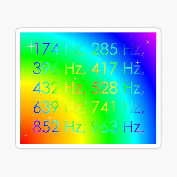 Solfeggio Healing Frequencies Sticker