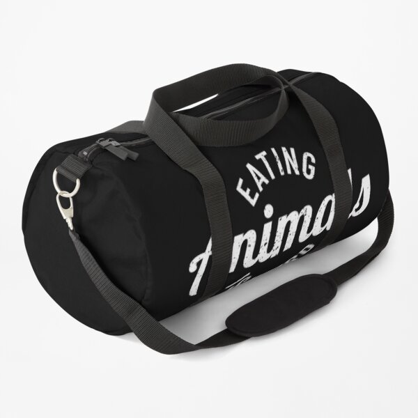Vegetarian Gift Eating Animals Is Weird Vegan Duffle Bag