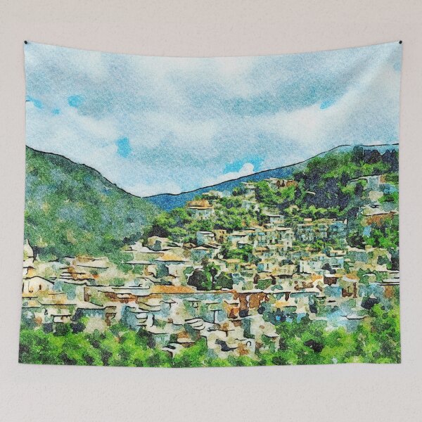 Item preview, Landscape with village designed and sold by Giuseppe Cocco.