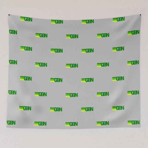 Item preview, GBN Glenbrook North High school 4 Stripe Green and Yellow Gradient Design designed and sold by byemma.