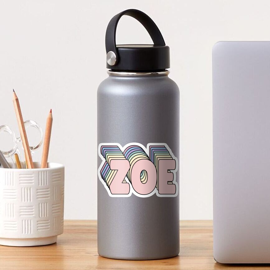 zoe-name-sticker-for-sale-by-ashleymanheim-redbubble