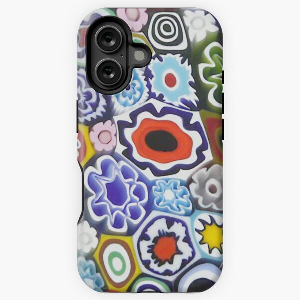 Aperçu de l'œuvre Impression sur verre italien Millefiori Murano créée et vendue par Vicky Brago-Mitchell®.