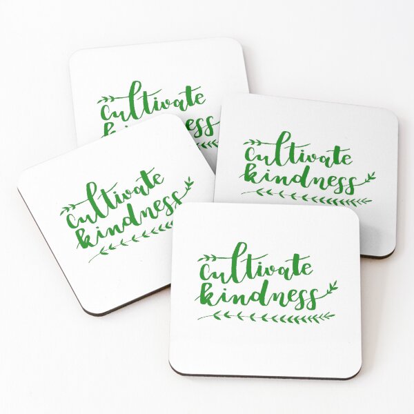 Item preview, Cultivate Kindness Positive Quote Dark Green designed and sold by faithful-ink.