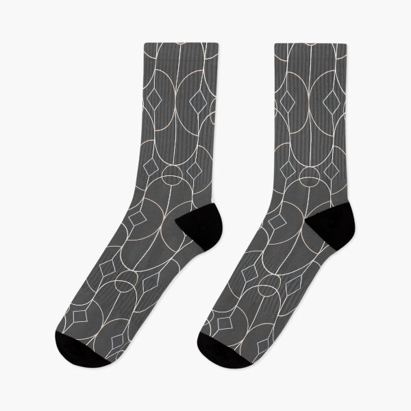 Item preview, Contemporary Bowed Symmetry in Charcoal Grey designed and sold by simplydesignart.