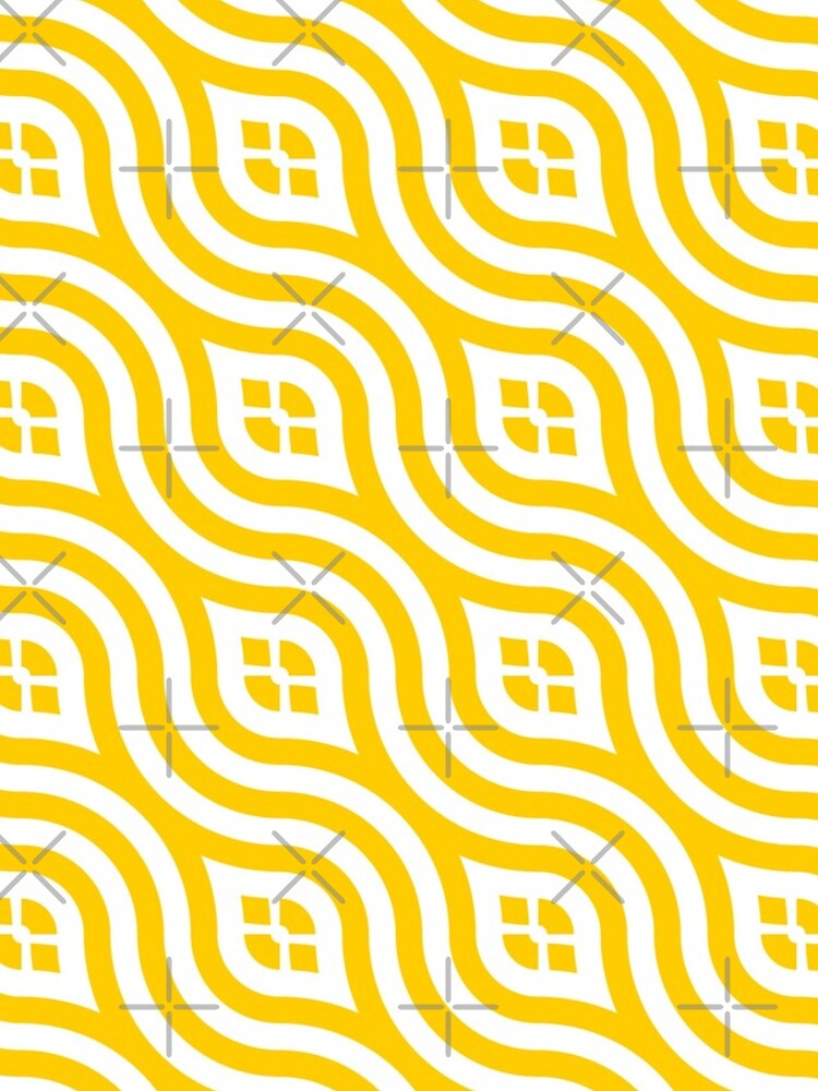 Thumbnail 4 of 4, iPhone Case, Yellow Rounded Lines Pattern designed and sold by -Gustavo.