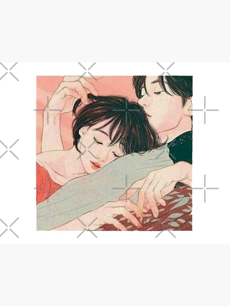 Say It Again fanart anime manga couple Art Board Print by Escafan