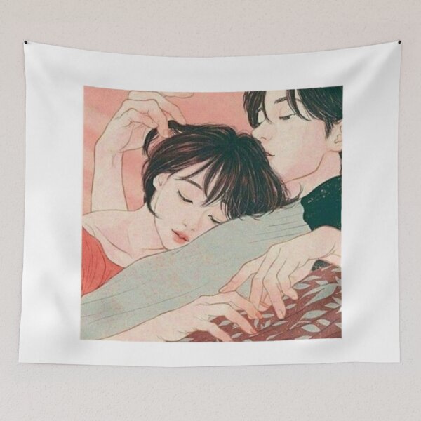 Item preview, Cute anime couple designed and sold by maryetaa.