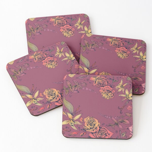 Item preview, Floral Mask, Autumn Color Scheme designed and sold by 0stephenk0.