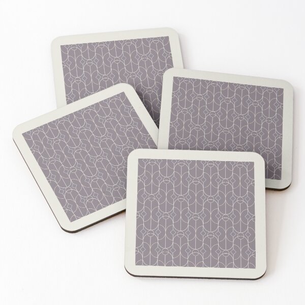Item preview, Contemporary Bowed Symmetry in Aubergine designed and sold by simplydesignart.
