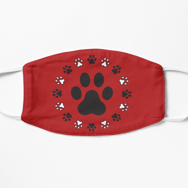 Dog FootPrint Pattern Flache Maske