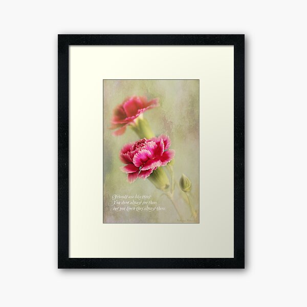 Friends are like stars Framed Art Print