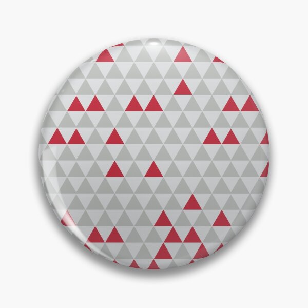 Item preview, Red Gray White Geo Triangles designed and sold by Minnie777.