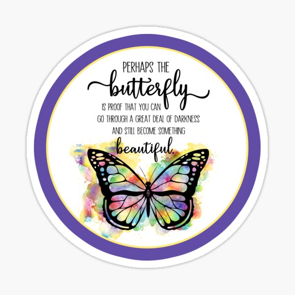 Item preview, Inspirational Watercolor Butterfly  designed and sold by WildHoneyDesign.