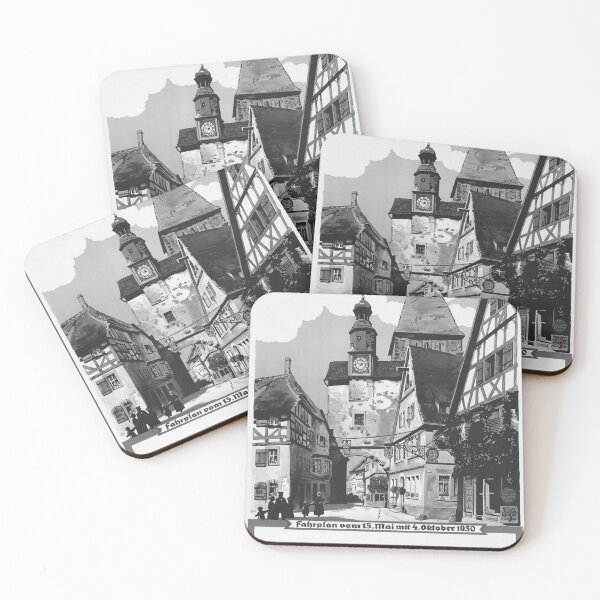 Item preview, Rothenburg Noire vintage travel poster designed and sold by stickart-marek.