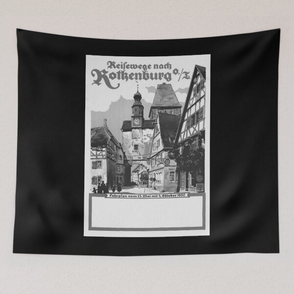 Item preview, Rothenburg Noire vintage travel poster designed and sold by stickart-marek.