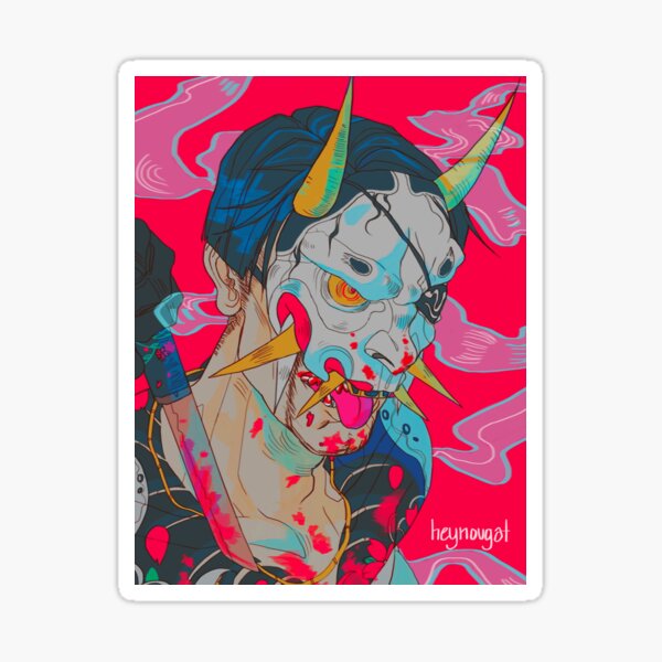 Hannya Man Sticker