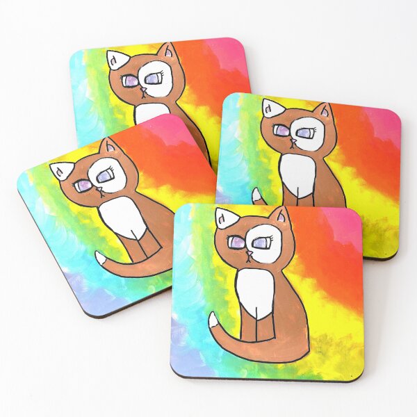 Item preview, rainbow cat designed and sold by bymia.