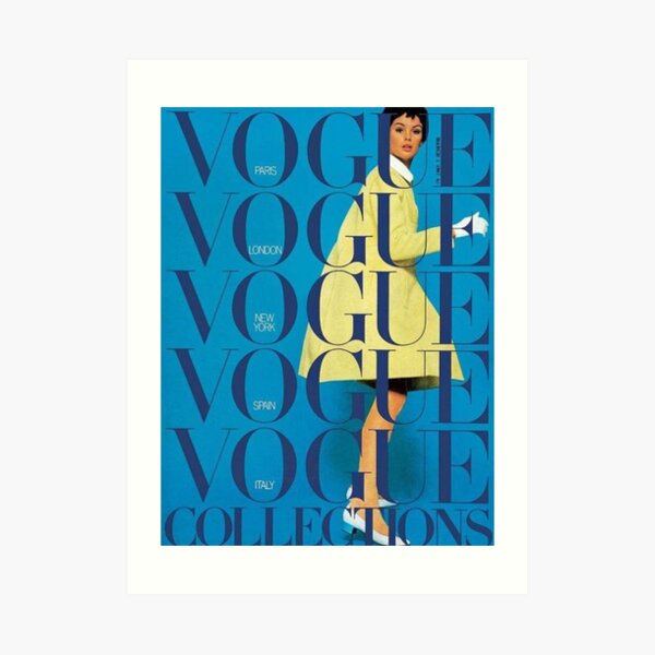 vogue vintage aesthetic Art Print