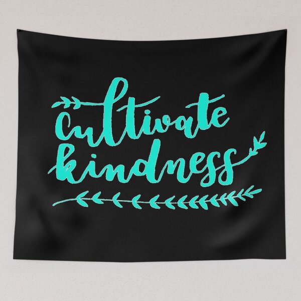 Item preview, Cultivate Kindness Positive Quote Teal designed and sold by faithful-ink.