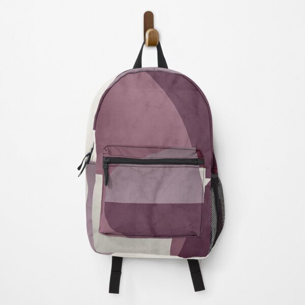 Item preview, Contemporary Textured Abstract Shapes in Mulberry, Musk Mauve and Ivory designed and sold by simplydesignart.