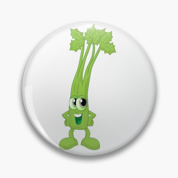 Item preview, Cute Celery Funny Healthy Food Character  designed and sold by StickersPlus.