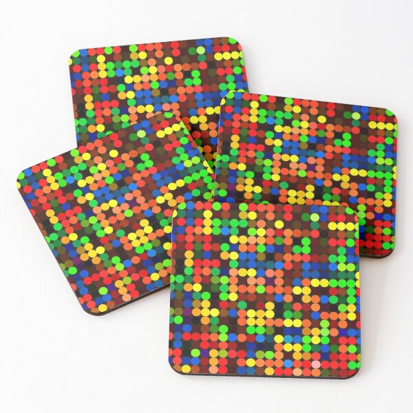 Item preview, Colorful psychdelic popart dots abstract art designed and sold by lordthebeard.