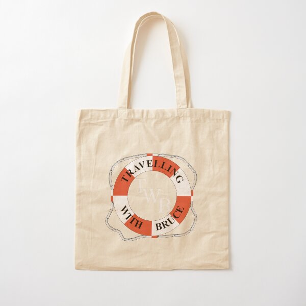 Travelling with Bruce Life Bouy Logo Cotton Tote Bag