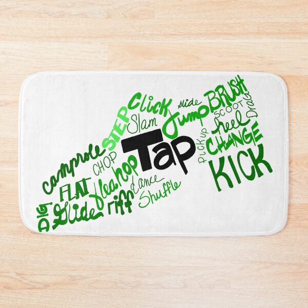 Item preview, Dance Shoe Filled with Tap Terms Shades of Green designed and sold by Tara Barnaba.