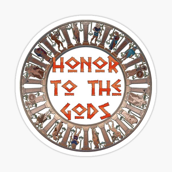 Item preview, Honor to the Gods - A Hellenistic Design designed and sold by Shounenbat.