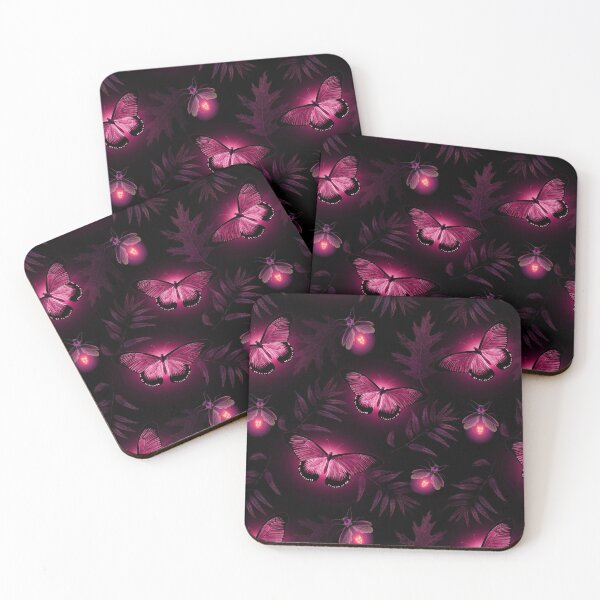Item preview, Autumn firefly and moth pink designed and sold by BlueMothShop.