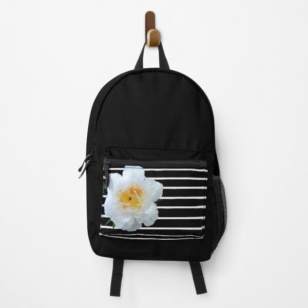 Item preview, Black And White Stripes + Floral designed and sold by ArtInLifestyle.