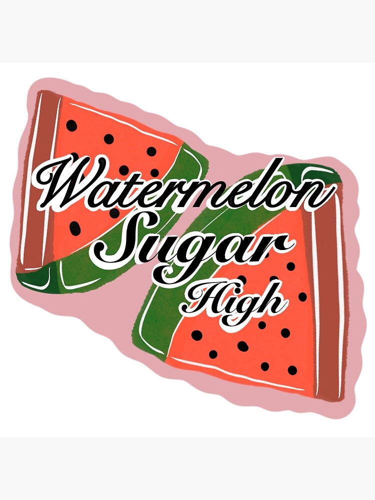 "Watermelon Sugar Sticker" Canvas Print by EmmaYelanKraus ...