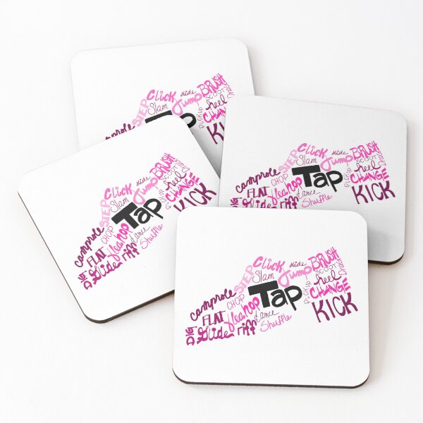 Item preview, Dance Shoe Filled with Tap Terms Shades of Pink and Purple designed and sold by Tara Barnaba.