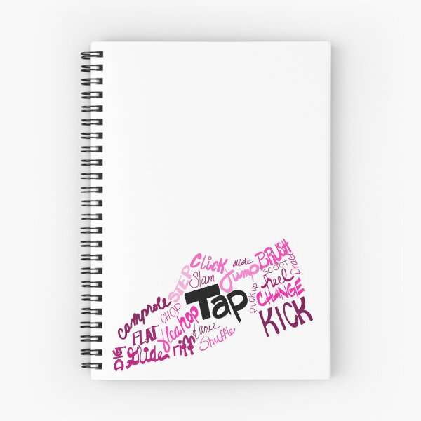 Item preview, Dance Shoe Filled with Tap Terms Shades of Pink and Purple designed and sold by Tara Barnaba.