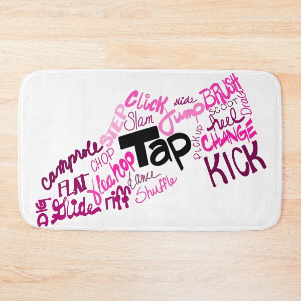 Item preview, Dance Shoe Filled with Tap Terms Shades of Pink and Purple designed and sold by Tara Barnaba.