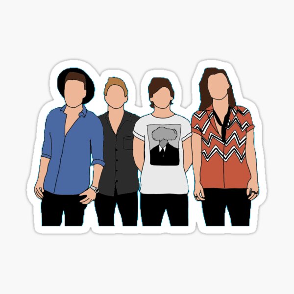 One Direction Sticker Outline Sticker For Sale By Myaporter1234 Redbubble 0166