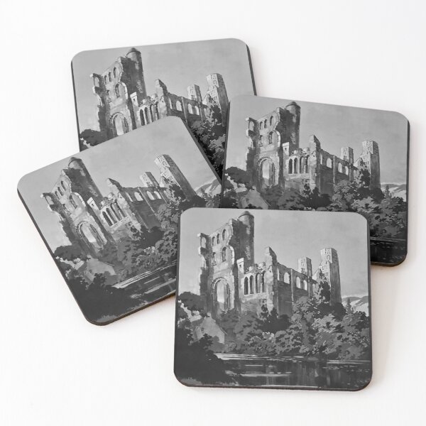 Item preview, Abbaye de Jumeges Noire vintage travel poster designed and sold by stickart-marek.