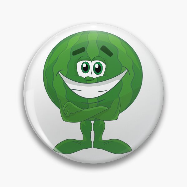 Artikelvorschau, Cute Watermelon Funny Healthy Food Character entworfen und verkauft von StickersPlus.
