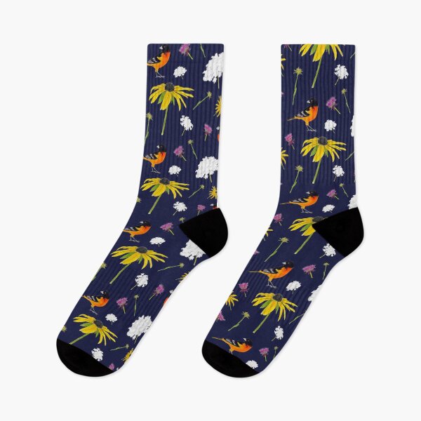 Item preview, Orioles oscuros y flores designed and sold by JoandCoArt.