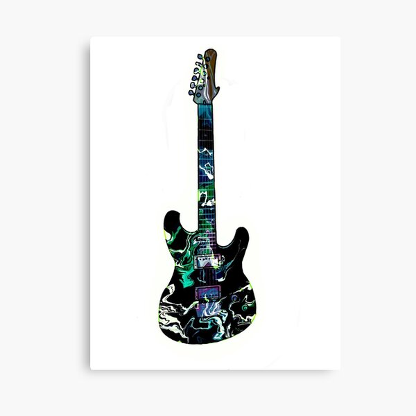 "Funky Electric Guitar" Canvas Print for Sale by vegansdottir Redbubble