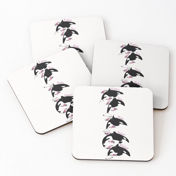 Item preview, The SeaWorld Orlando killer whale Pod flower art designed and sold by Animaldesigns24.
