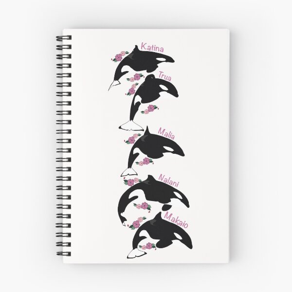Item preview, The SeaWorld Orlando killer whale Pod flower art designed and sold by Animaldesigns24.
