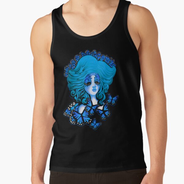 Blue Monarch Queen Tank Top