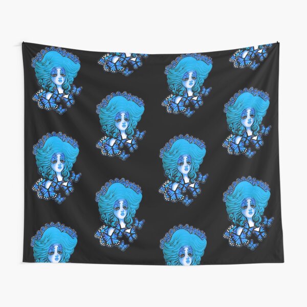 Blue Monarch Queen Tapestry