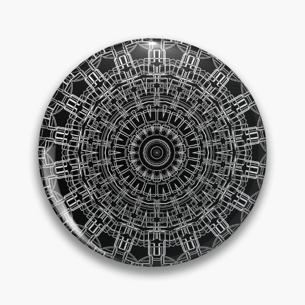 Item preview, Colorless Geometric Kaleidoscope Wallpaper designed and sold by Dator-Abstracts.