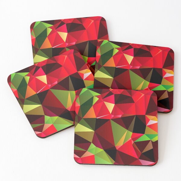 Item preview, Modern Minimal low polygon red green designed and sold by lordthebeard.