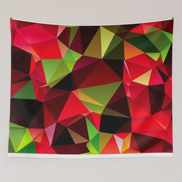 Item preview, Modern Minimal low polygon red green designed and sold by lordthebeard.