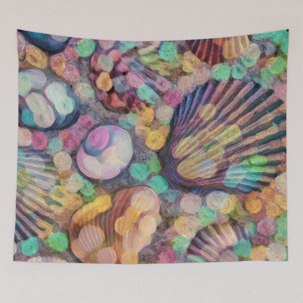 Item preview, Abstract Art, Abstract Seashells Wall Art, Abstract Artists designed and sold by SasyJamArt.